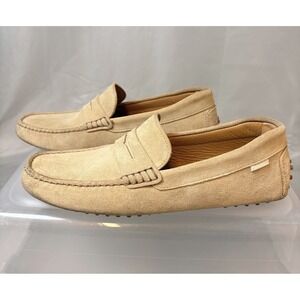 Oliver Cabell Driver Suede Penny Loafers Sand Beige Mens Size 39 US 6.5 Classic